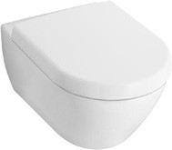 WC a cacciata sospeso, a brida aperta DirectFlush, scarico orizzontale, non idoneo a flussometro, con Suprafix 3.0 e AQUAREDUCT®